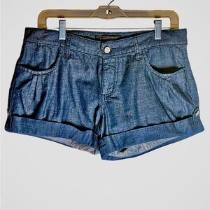 LONDONJEAN Dark Blue Jean Shorts